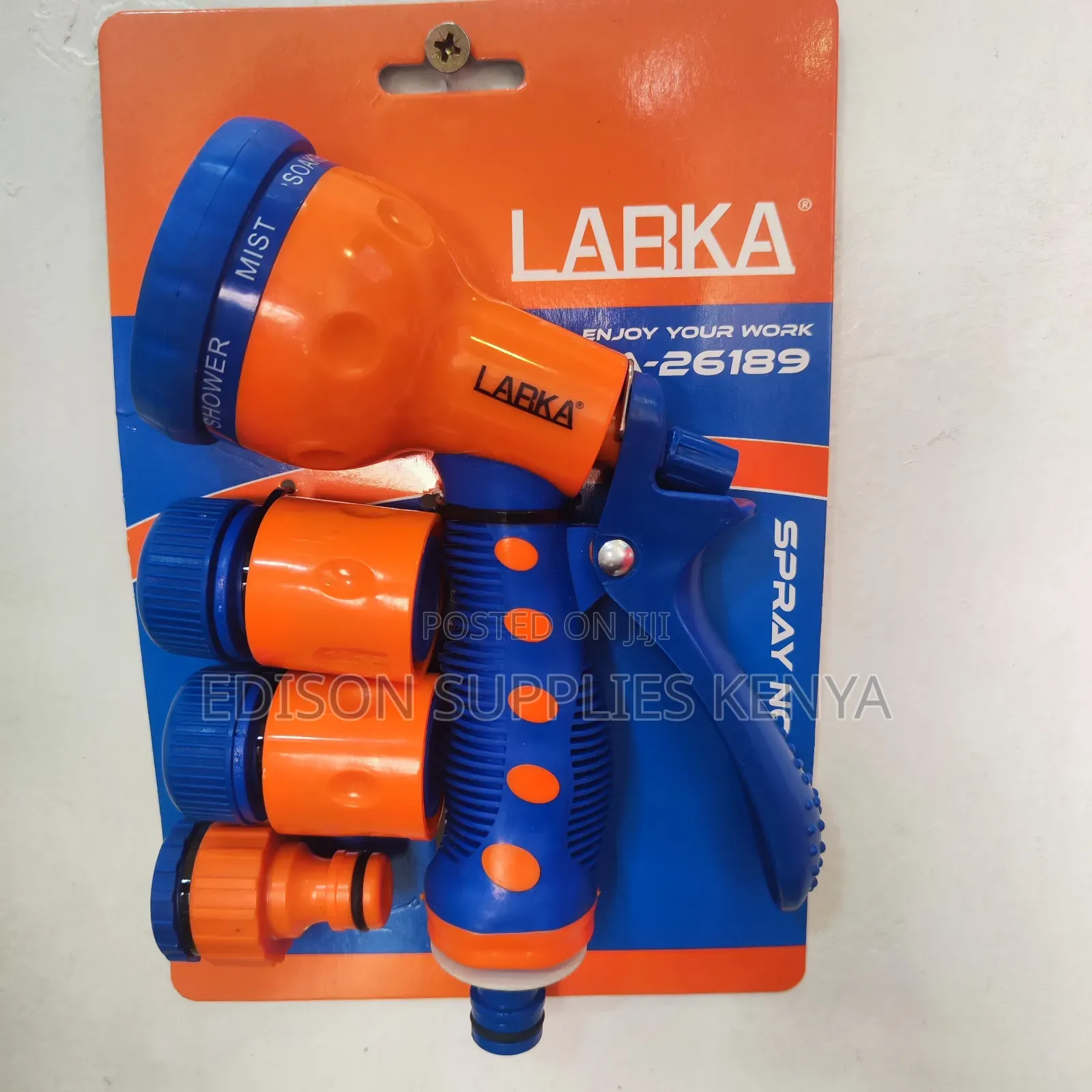 Water Spray Gun + Hose Connectors Set Irrigation Garden Car Wash Spray