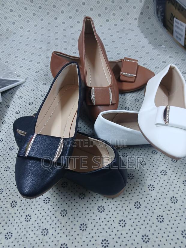 Black White Brown Ladies Flat Original Shoe - main view