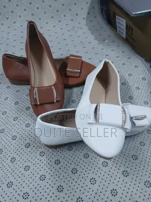 Black White Brown Ladies Flat Original Shoe