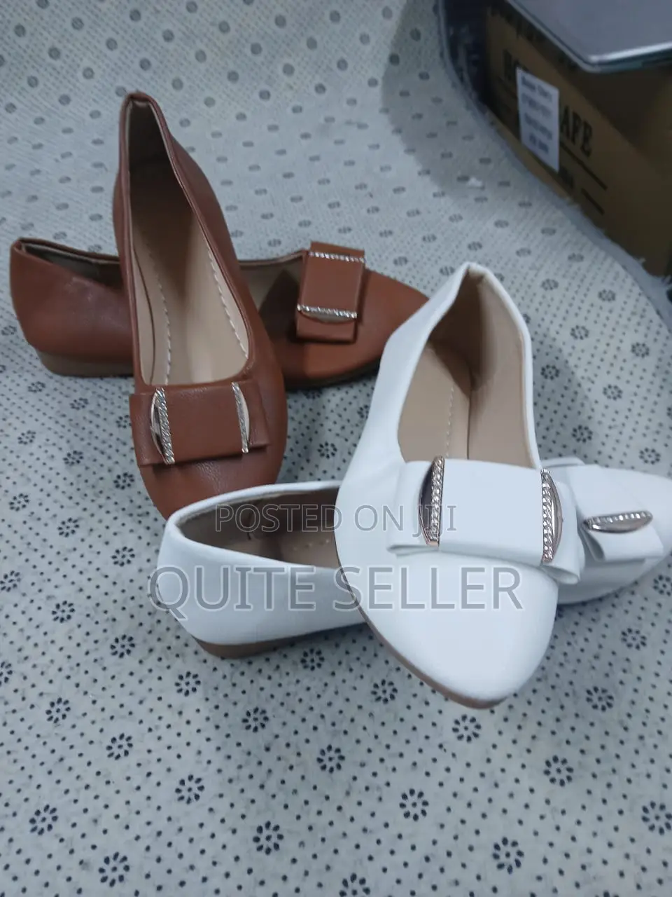 Black White Brown Ladies Flat Original Shoe