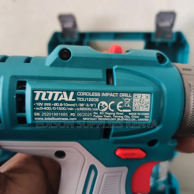 Total Cordless Impact Drill 12v 20n.M, 2 Batteries Hammer Drill + Bits - thumbnail 10