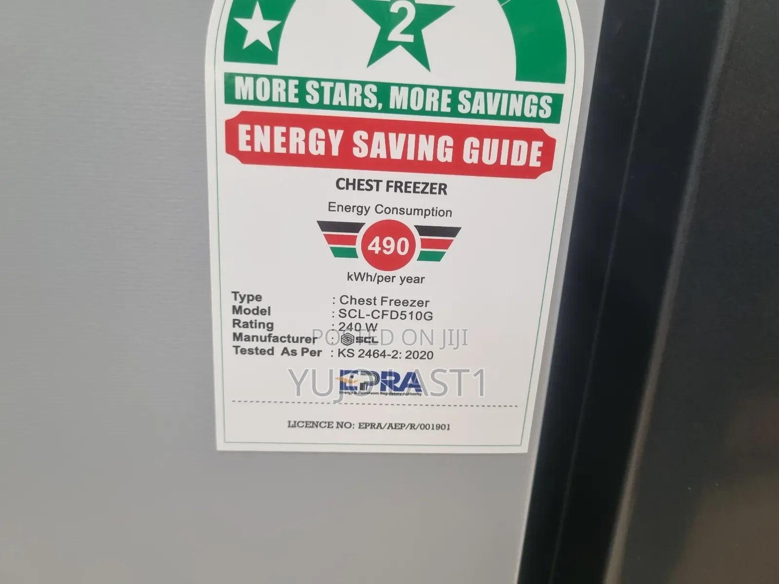 SCL 508l Chest Freezer – Tm, Energy Efficienr, Model SCL-Cfd510g