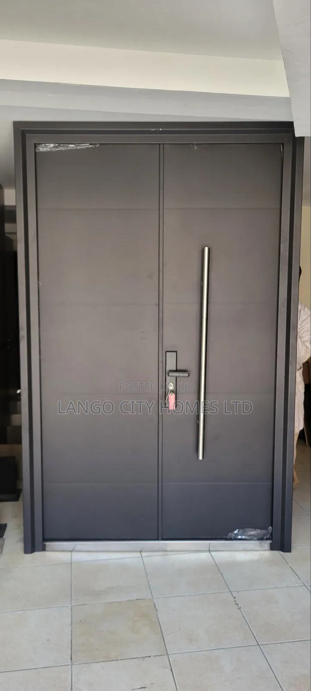 Black Security Steel Door 5feet - thumbnail 2