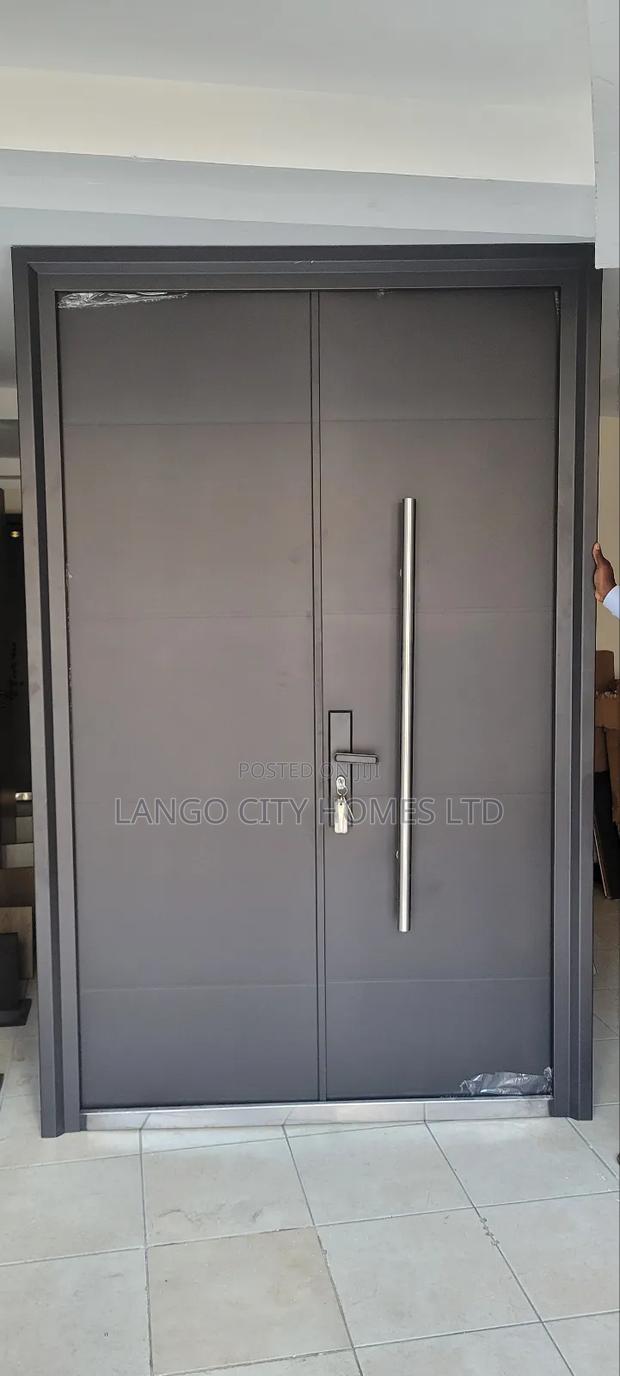 Black Security Steel Door 5feet - thumbnail 3