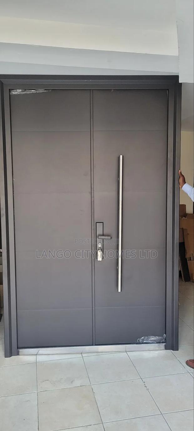 Black Security Steel Door 5feet - thumbnail 4