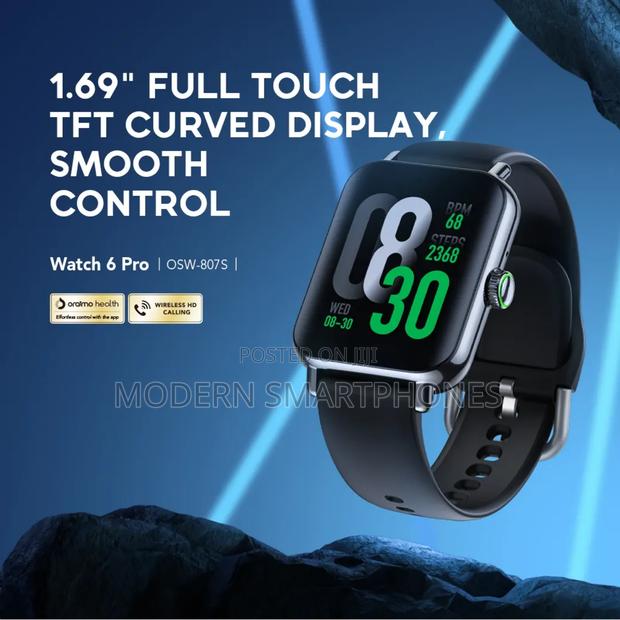 Oraimo Watch 6 Pro 1.69'' Full Touch Smart Watch

Smartwatch