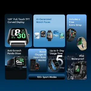 Oraimo Watch 6 Pro 1.69'' Full Touch Smart Watch
Smartwatch