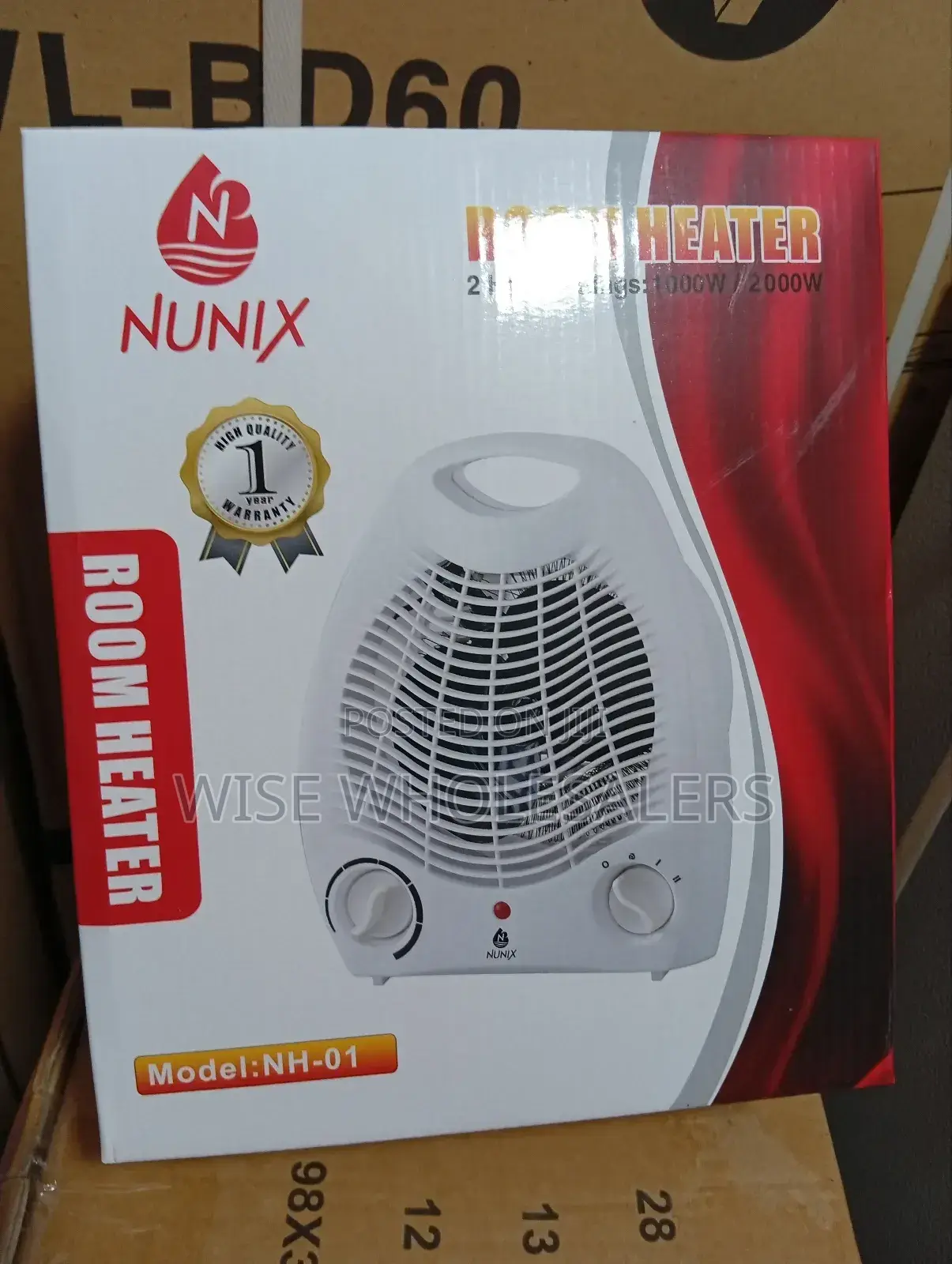 Nunix Room Heater, Model Nh-01, Which Is A Portable Fan √°