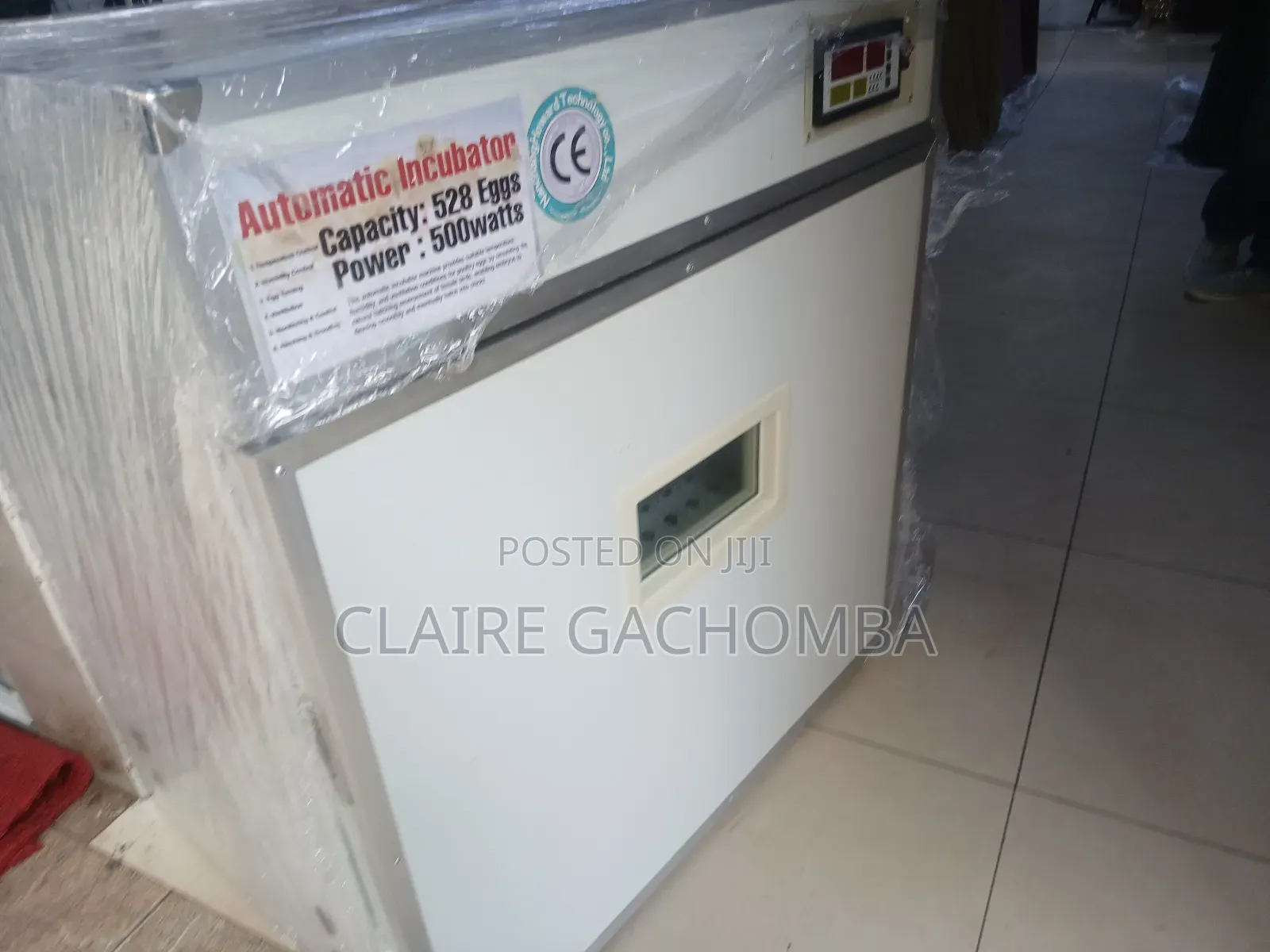 528 Eggs Automatic Incubator – 150w (Ac Only)