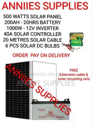 Anniie 500w Solar System Fullkit