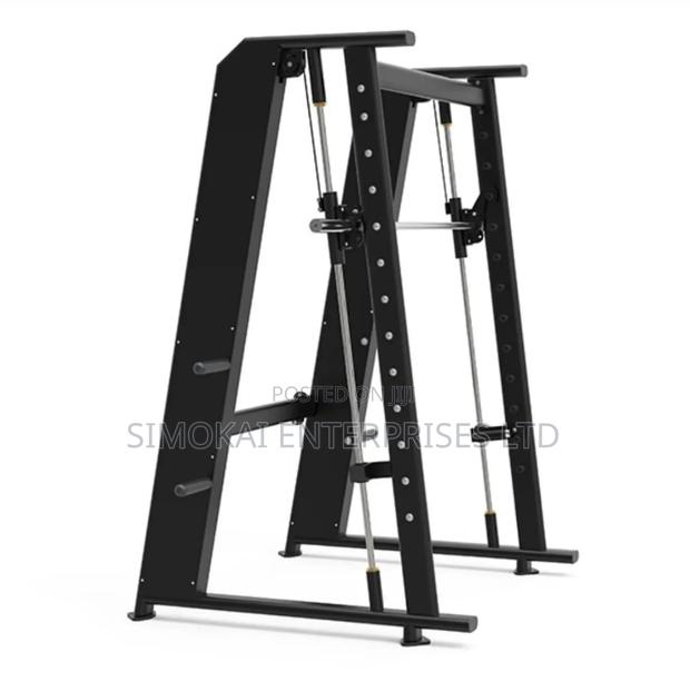 Heavy Commercial Squat Rack Smith Gym Strength Trainer Machine