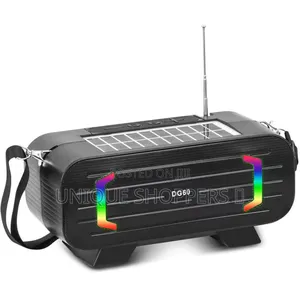 Portable Mini Bluetooth Speaker With Fm Radio 5 Watt Solar Charging
