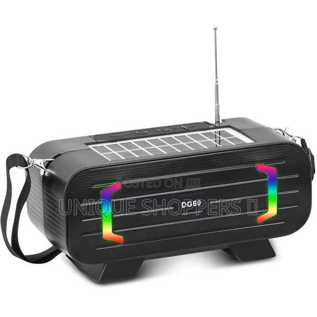 Portable Mini Bluetooth Speaker With Fm Radio 5 Watt Solar Charging