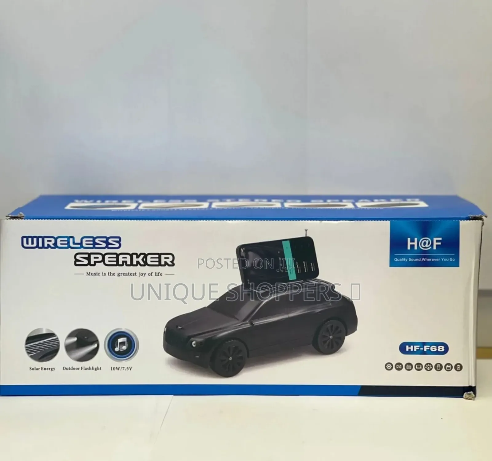 Quality. Wireless Bluetooth Car Model Solar Charging Speaker With Fm