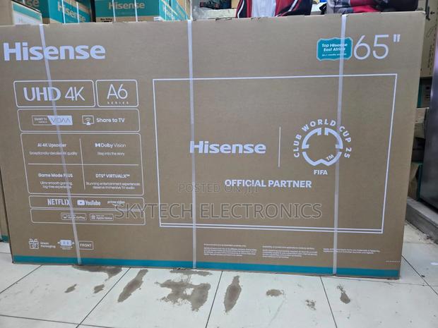 Hisense 65′′ 65a6 Vidaa Smart Uhd Tv – New Model 2025