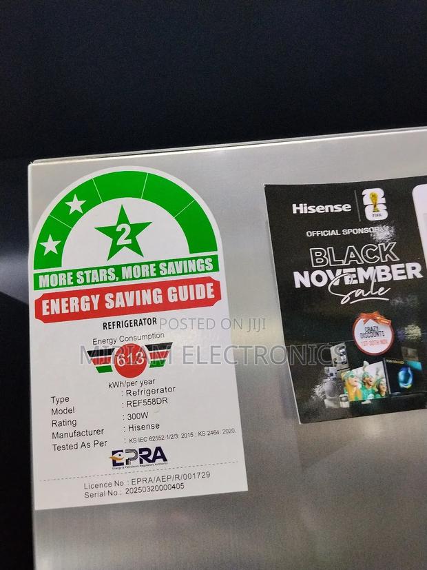 Hisense Ref558dr 541l Fridge Side by Side-Water Dispenser - thumbnail 3