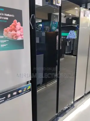 Hisense Fridge Ref558dr Black Mirror Glass Door With Water Dispenser