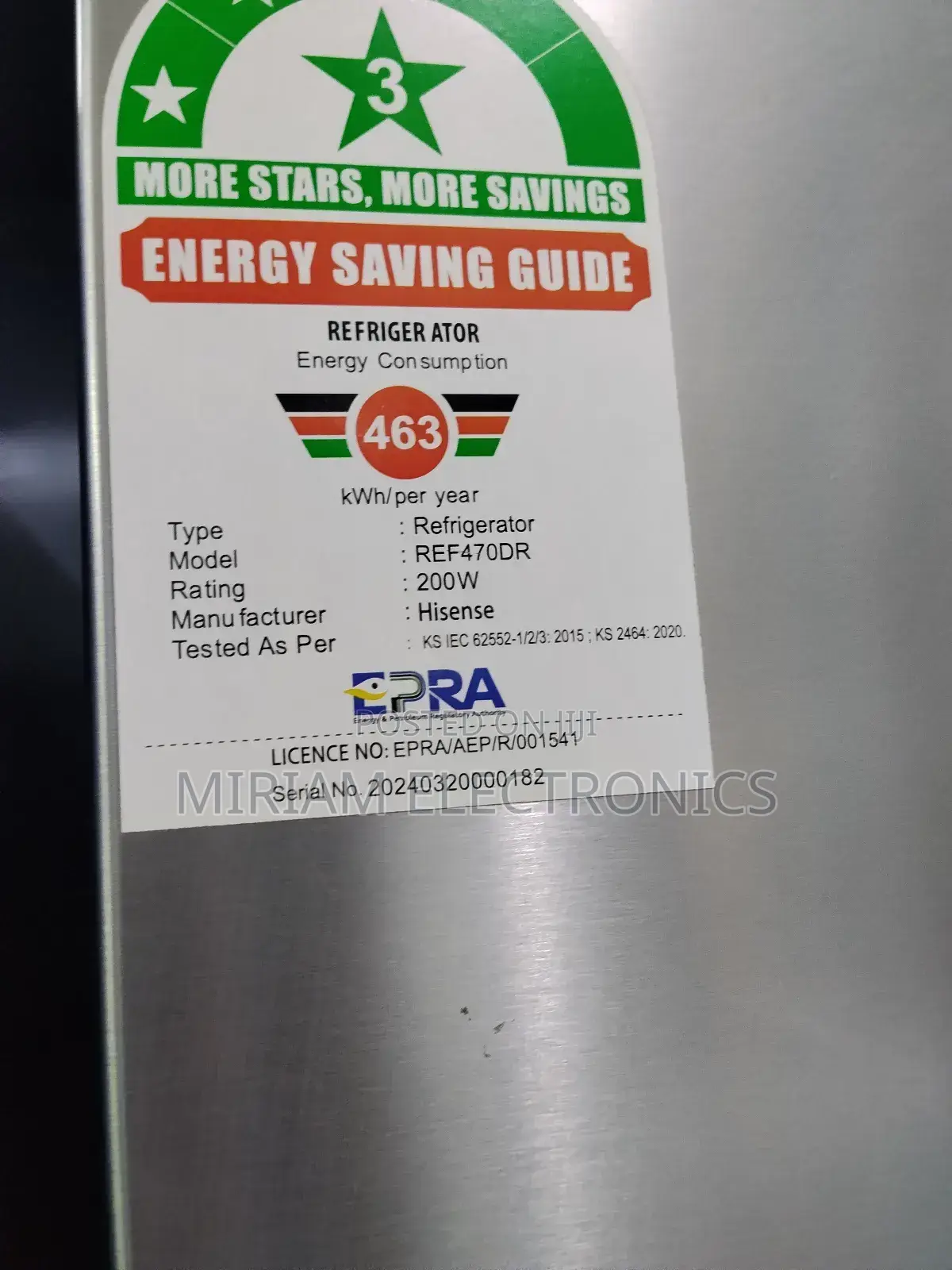 Hisense 470 Liters Re470dr 4 Door Fridge,Wi-Fi Embedded