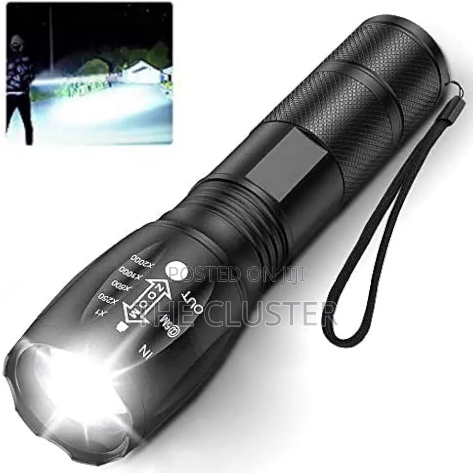 Telescopic Zoom Flashlight