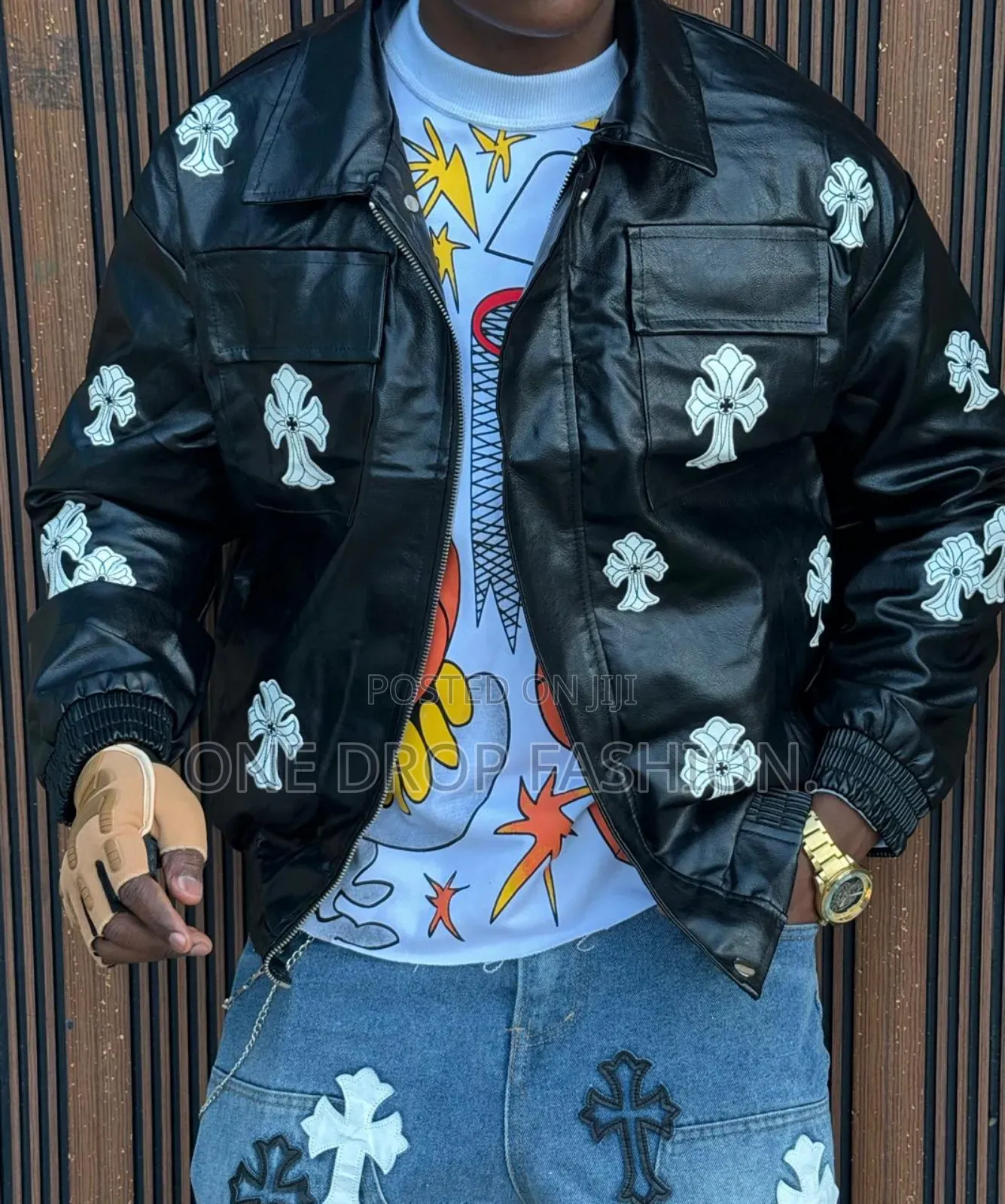 Chrome Leather Designer Jacketz