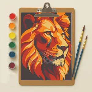 Lion Mini Paint by Number Kit