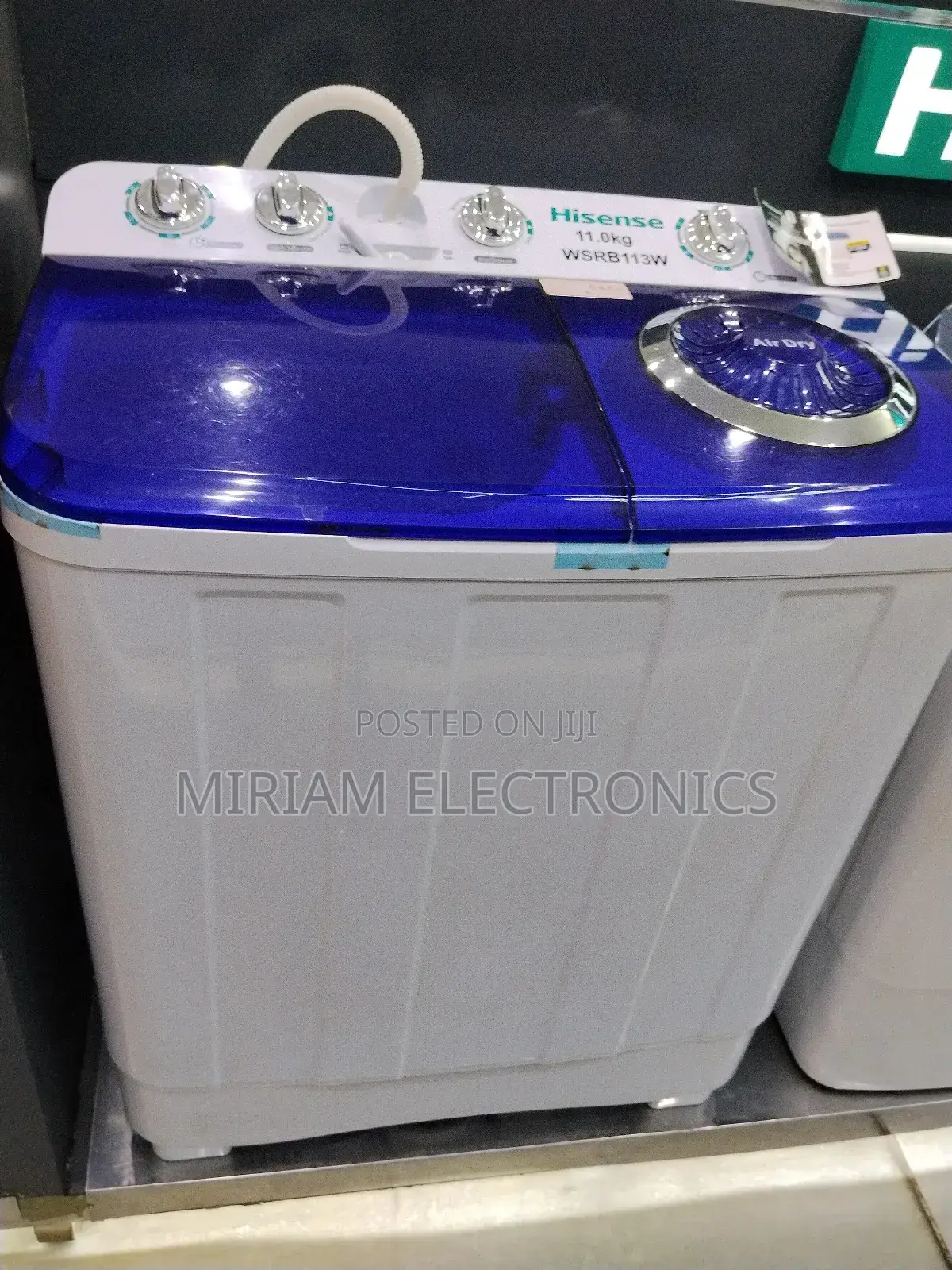 Hisense 11kg Wsrb113w Twin Tub Washing Machine