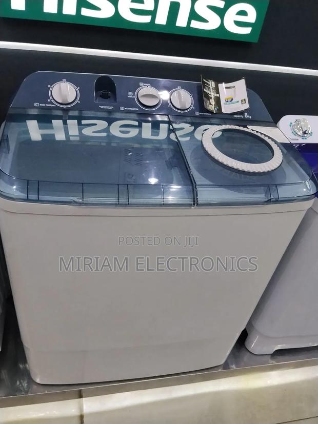 Hisense Washing Machine Twin Tub 8.5kg White Semi-Automatic 8se801s