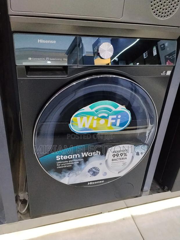 Hisense Washing Machine 12kg Front Load Wf3q1242bt - thumbnail 3