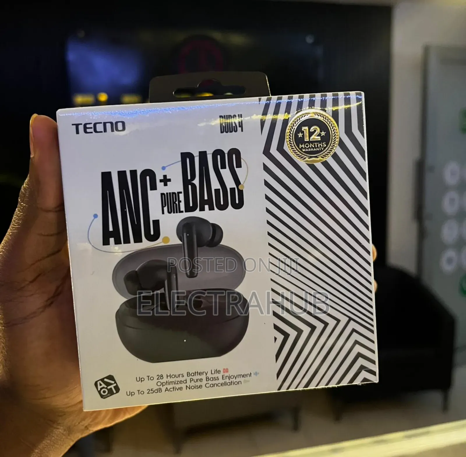 Tecno Buds 4 Anc Earbuds Brand New Sealed