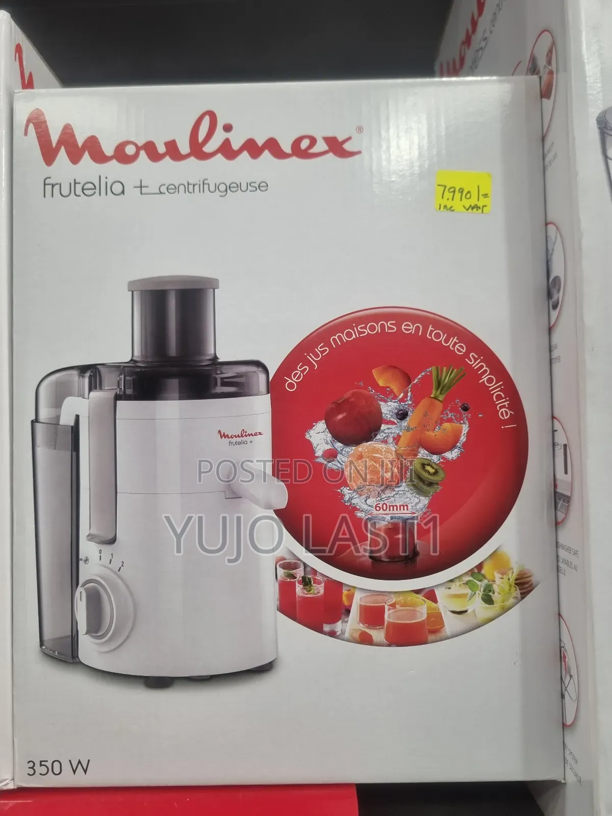 Moulinex Juicer Machine 2 Speed Frutelia 350w 0.95l Pulp Container
