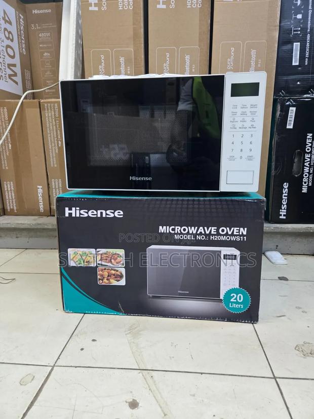 Hisense H20momws11 20l Digital Microwave Oven (White)