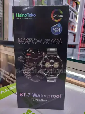 Haino Teko St-7 "Watch Buds" Smartwatch Integrated Wireless Earbuds.
