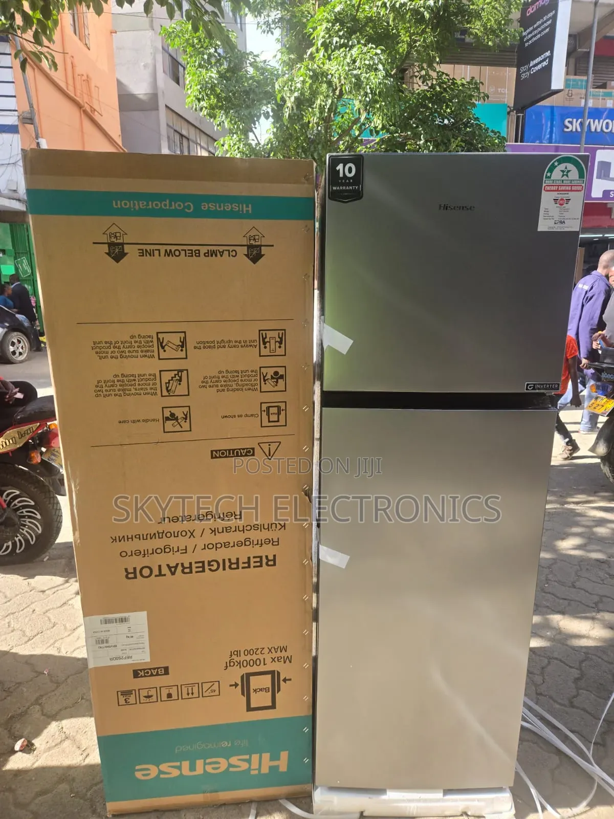 Hisense Ref250dr 251litres Double Door No Frost Fridge