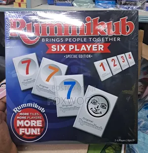 Rummikub Six Player - Special Edition" Board Game.