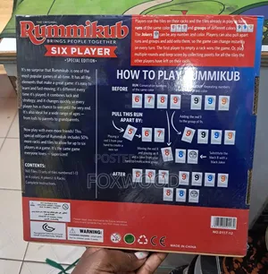 Rummikub Six Player - Special Edition" Board Game.