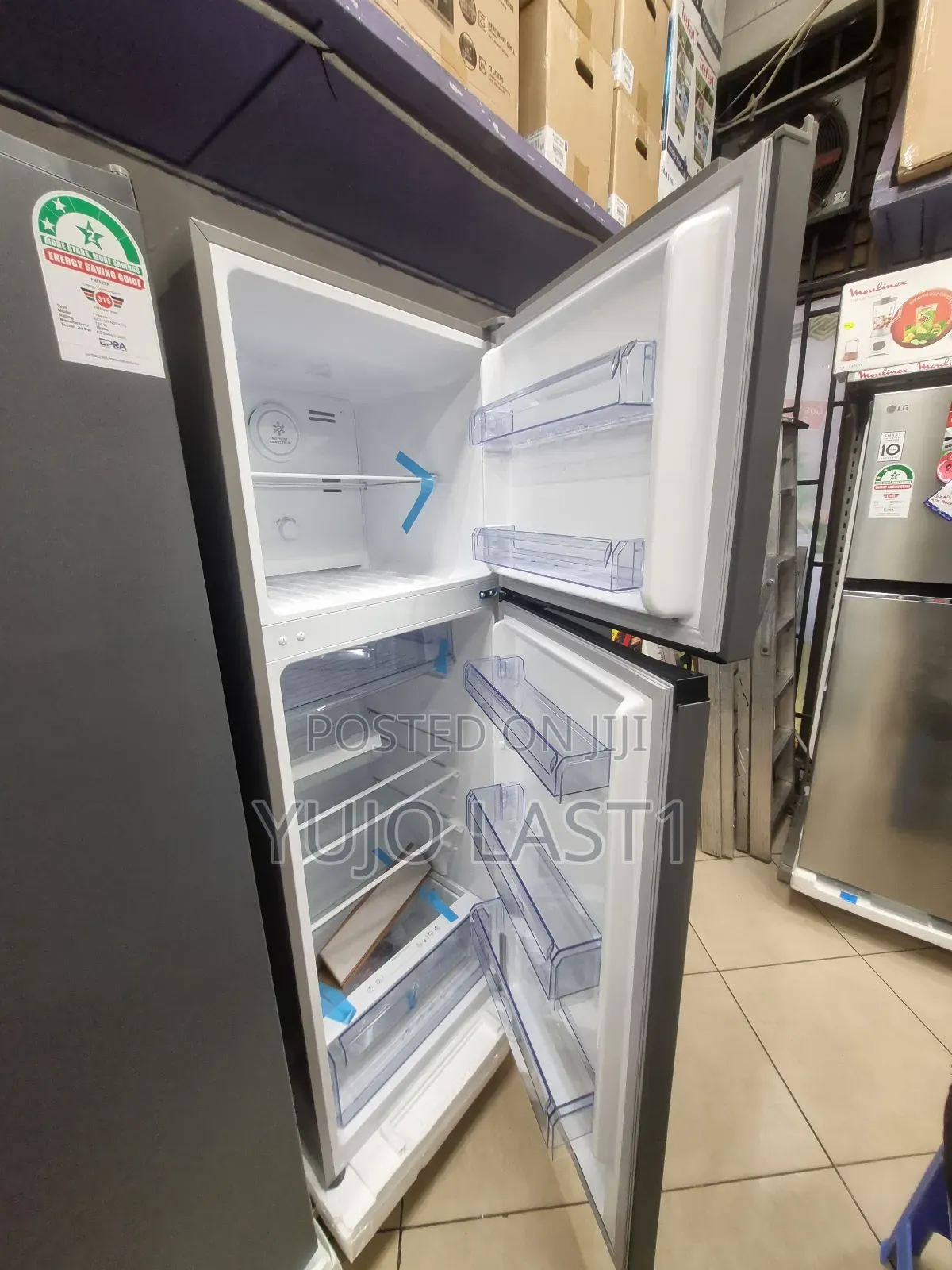 SCL 334ltr Double Door TMF Refrigerator Pebble Grey SCL-Rtn334ecpg