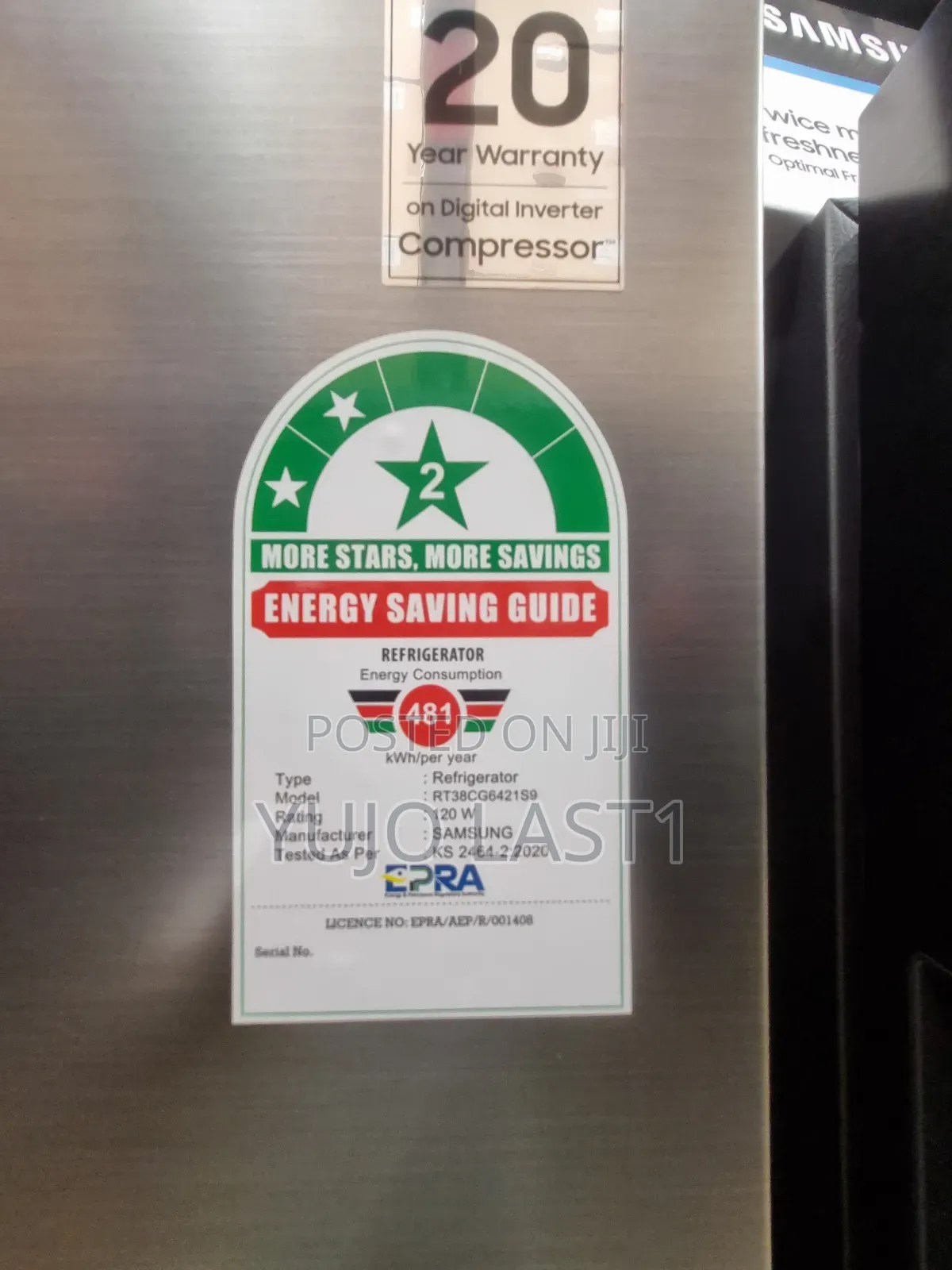 Samsung 393l Refrigerator Top Mount Freezer Refined Inox