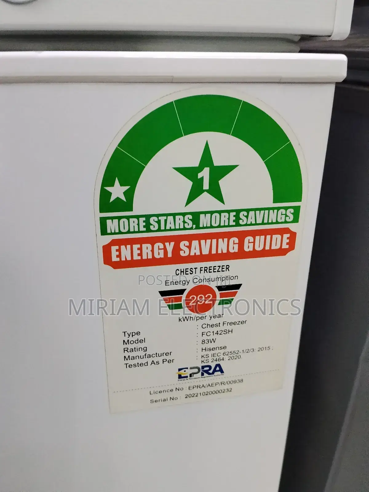 Hisense Fc142sh 144l Chest Freezer – Grey