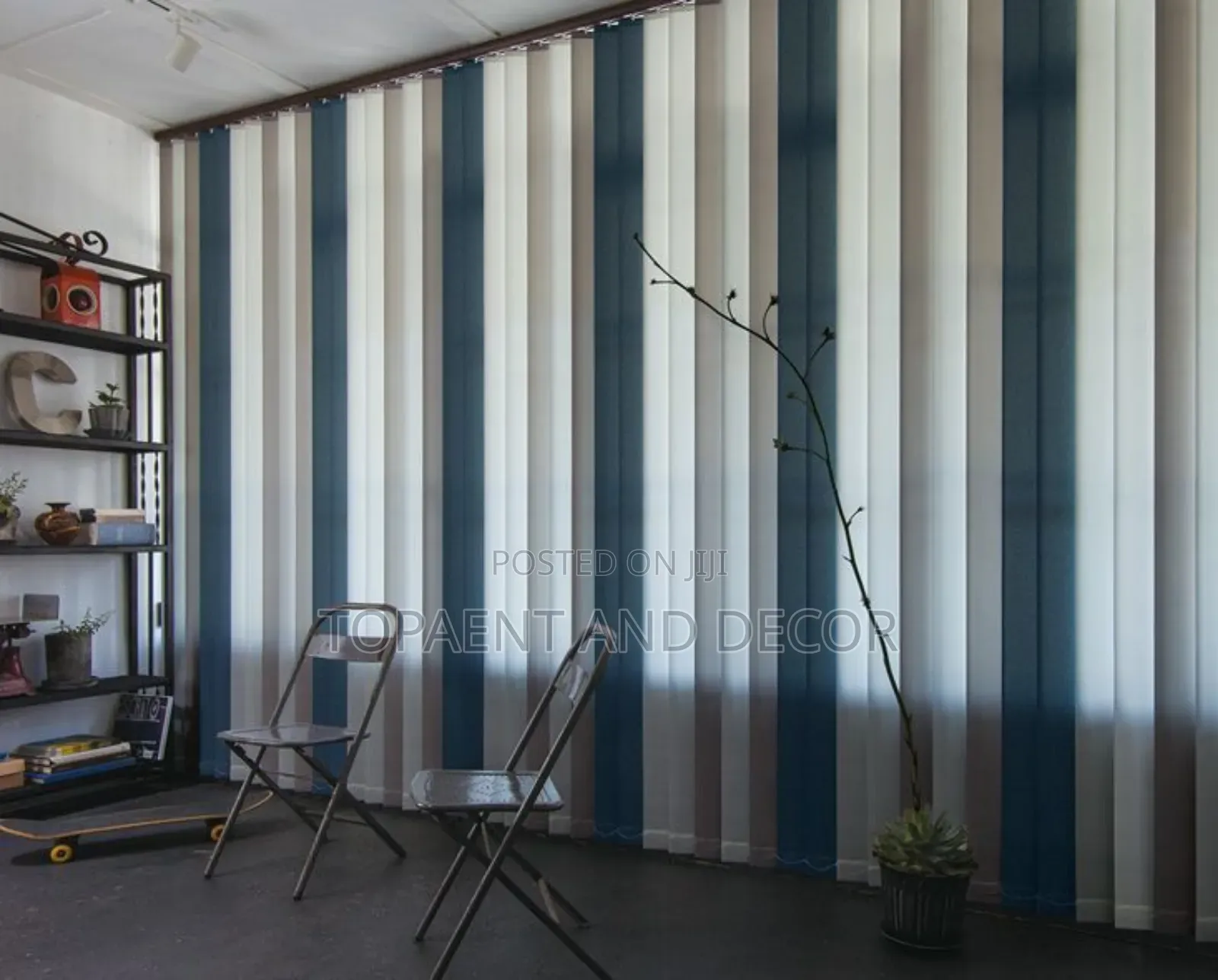 Dual Shade Vertical Office Window Blinds for Day and Night Use