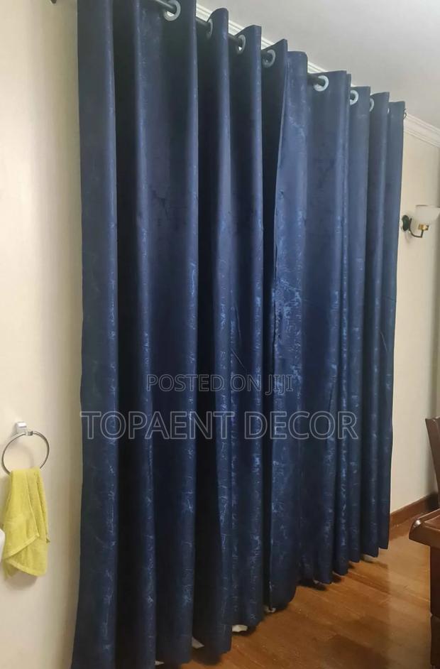 Where Style Meets The Sunlight Nevy Blue Window Curtains - main view