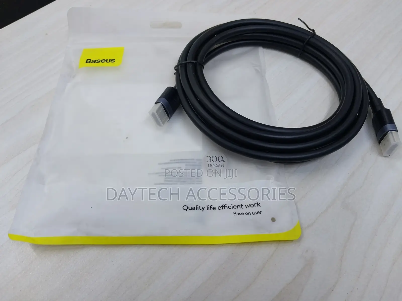 Baseus Hdmi to Hdmi Cable ( 60hz 3 Meters Black)
