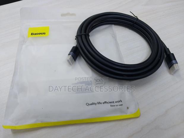 Baseus Hdmi to Hdmi Cable ( 60hz 3 Meters Black) - thumbnail 2