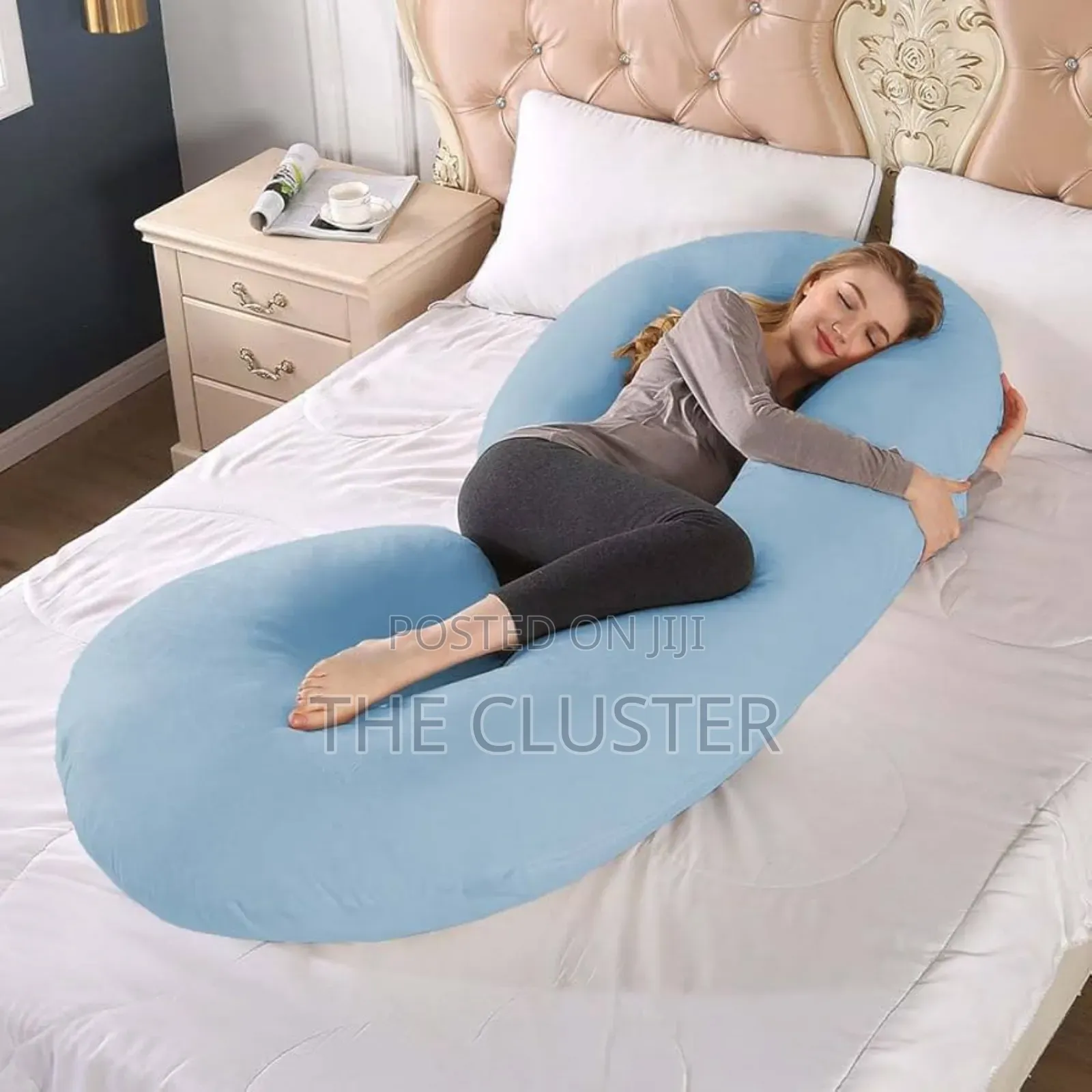 C Shape Cotton Colour Blue