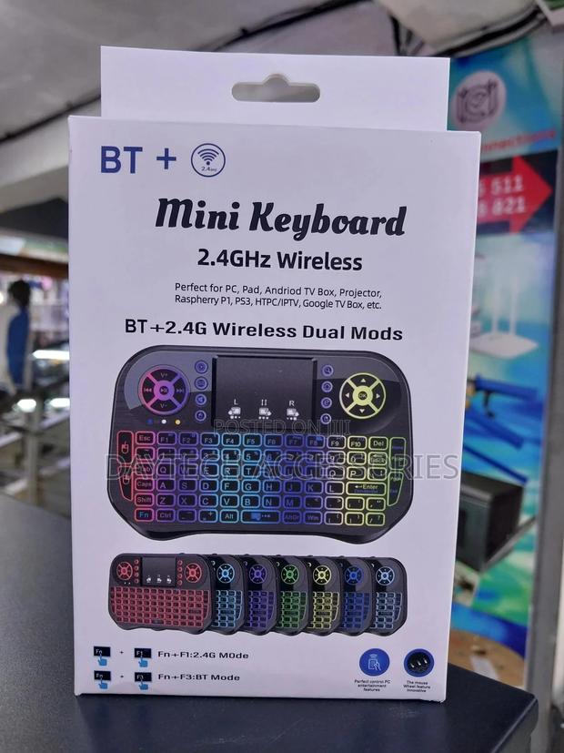 Bt+ Mini Keyboard With Touchpad and Backlighting.