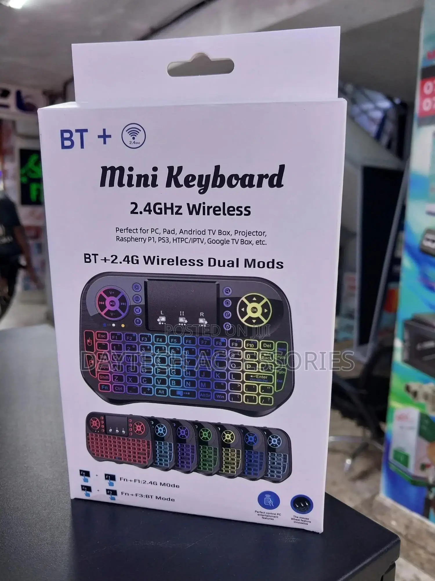 Bt+ Mini Keyboard With Touchpad and Backlighting.