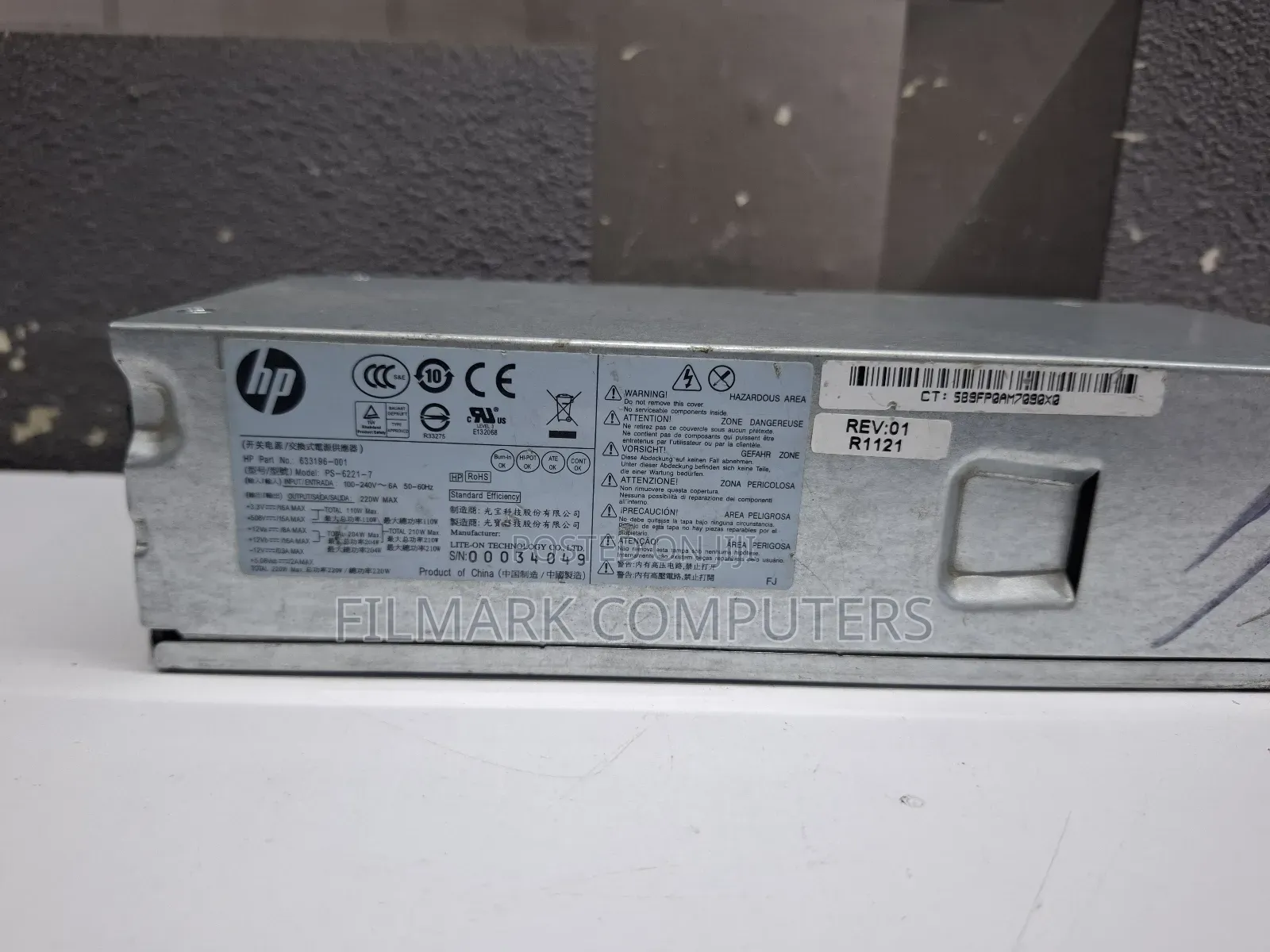 Power Supply For Hp Pavilion Slimline Touchsmart Desktop