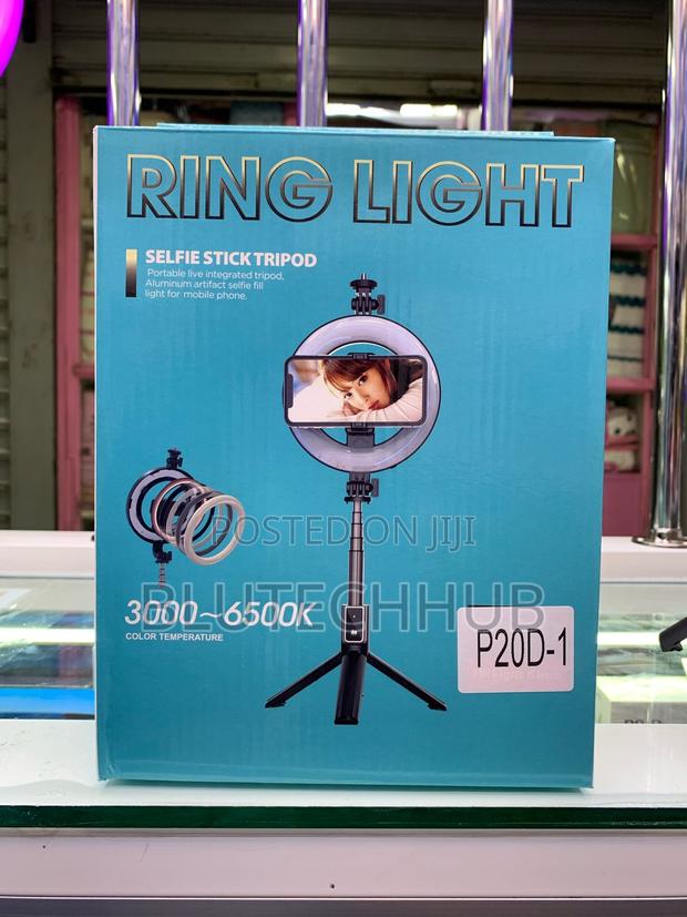 Rechargeable Selfie Ring Light With Tripod Phone Holder