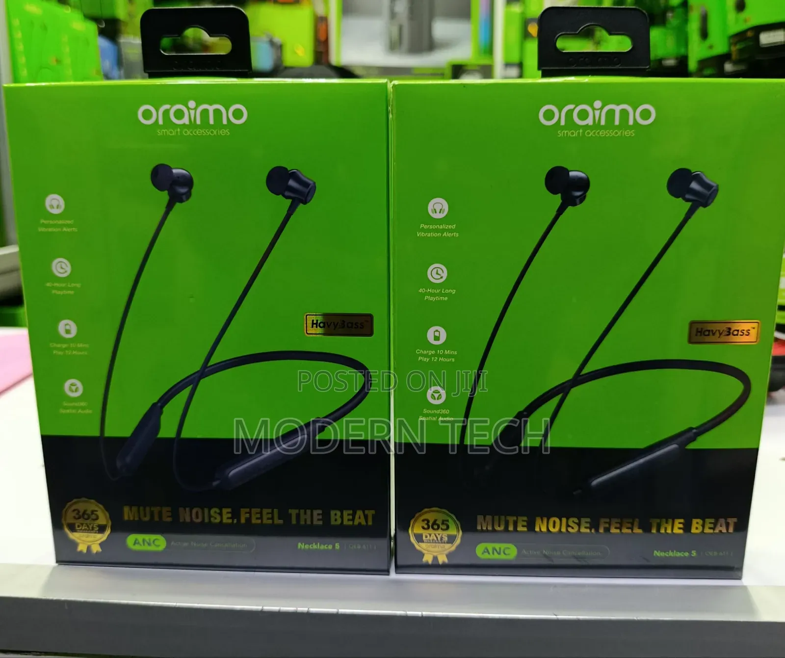 Oraimo Necklace 5 30db Noise Cancellation Call Vibration