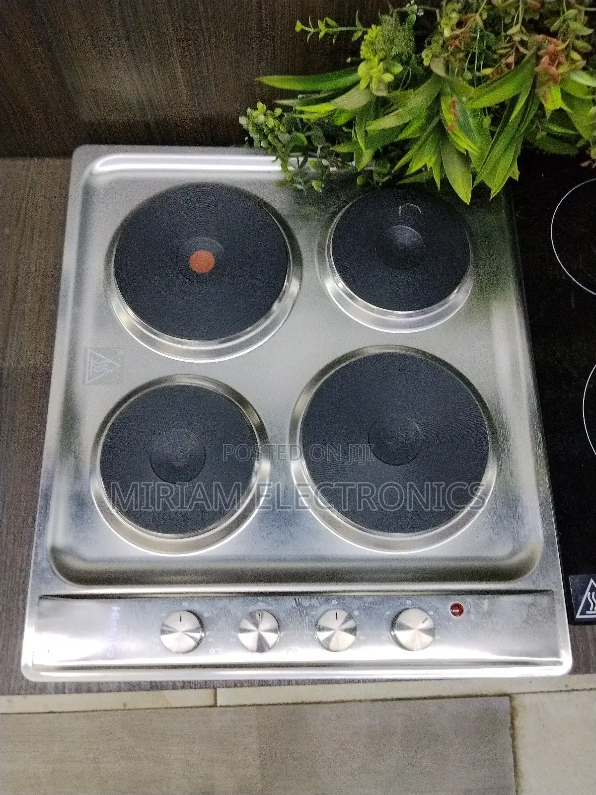 Hisense H60stes 60cm 4 Plate Electric Hob Stainless Steel
