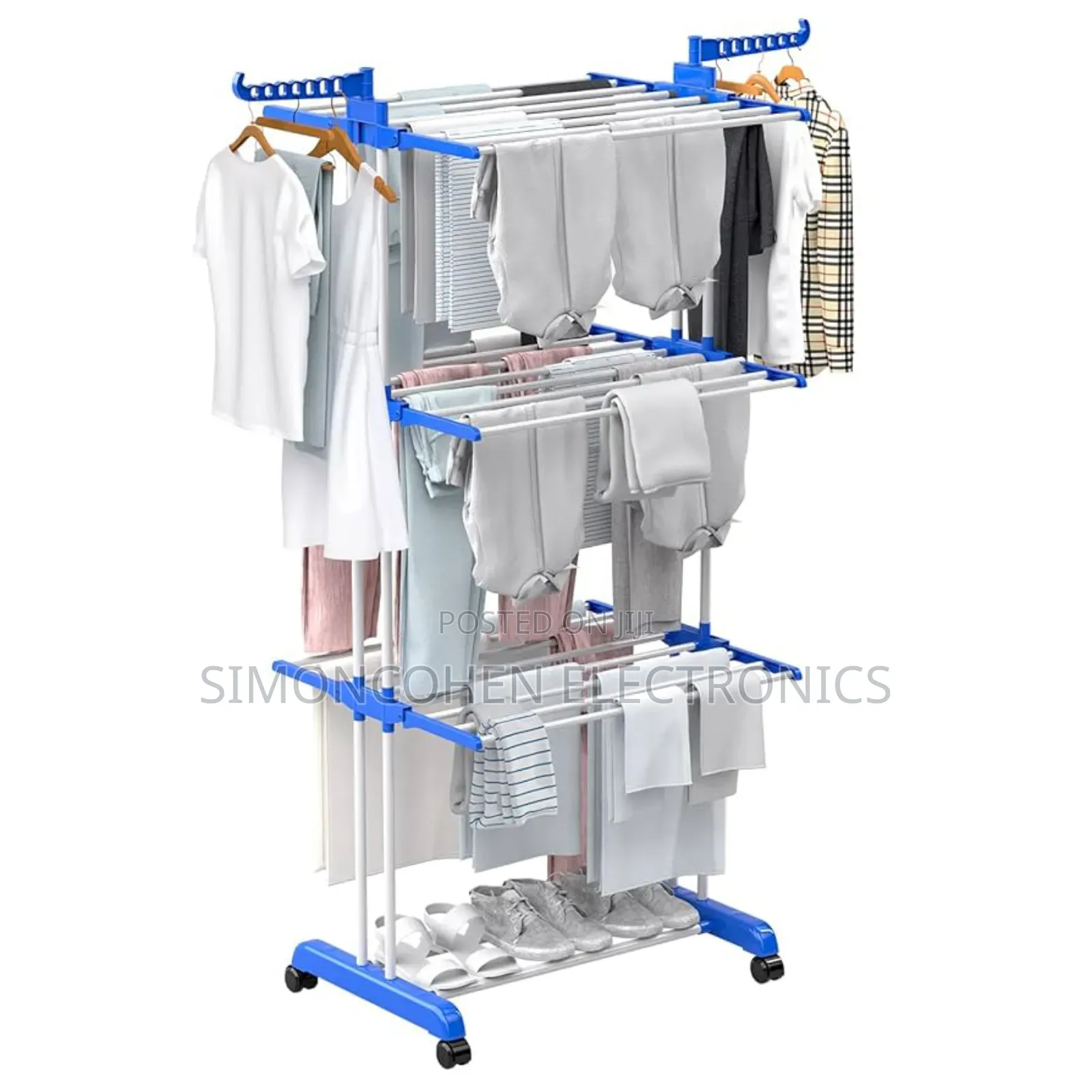 Detachable 50kg 3 Layer Cloth Hanger Rack